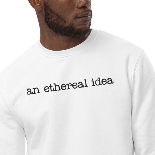 Unisex eco Ethereal embroidered statement sweatshirt
